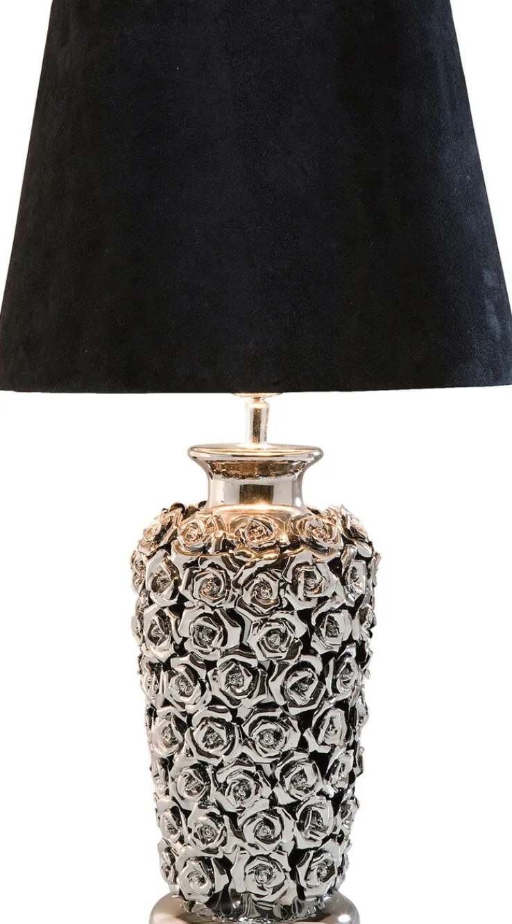 KARE DESIGN Retrofit Tischlampe ROSE MULTI schwarz /silberfarbig