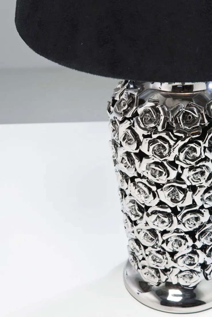 KARE DESIGN Retrofit Tischlampe ROSE MULTI schwarz /silberfarbig