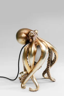 KARE DESIGN Tischleuchte ANIMAL OCTOPUS 25 x 34 cm goldfarbig