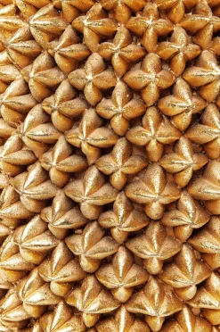 KARE DESIGN Vase PINEAPPLE 25 x 25 x 50 cm Metall goldfarbig