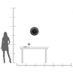 KARE DESIGN Wanduhr LEONARDO Ø 49 cm schwarz/goldfarbig