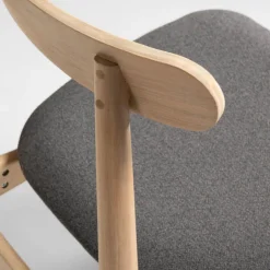 Kave Home Esszimmerstuhl NAYME braun/ grau