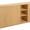 Kave Home Sideboard ABILEN 180 x 75 cm Eiche braun