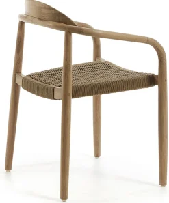 Kave Home Stapelstuhl Garten NINA 4er Set braun