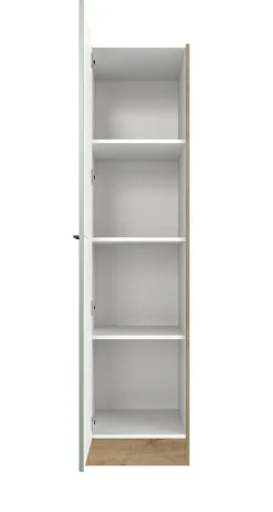 QUARTIER Küche Geschirrschrank Fiona 50 cm Eiche / grün