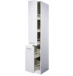 QUARTIER Küchen Apothekerschrank LUCCA weiß