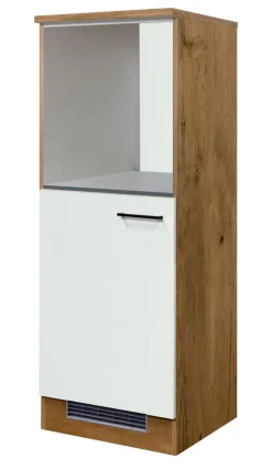 QUARTIER Küchen Geräteumbauschrank AVILA II Eiche /weiß matt