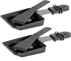 KÜCHENPROFI Raclettepfännchen 2er Set mit Schaber Metall schwarz