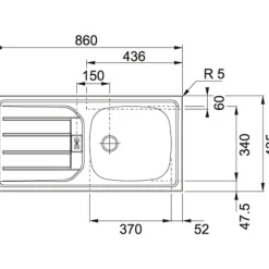 Küchenzeile ODENSE Anthrazit/ Wotan Eiche Dekor 270 cm