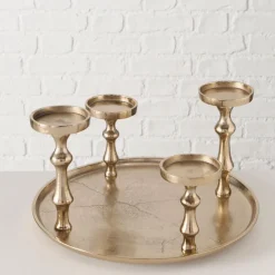 Kerzenleuchter FURO goldfarbig