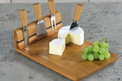 KESPER Käseschneidebrett mit Besteck Bambus