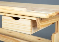 Kinder Kinder Schreibtisch CHRISTIAN 109 x 55 cm Kiefer Natur