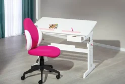 Kinder Kinder Schreibtisch JULIAN 109 x 55 cm Weiß