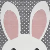 Kinder Kinderteppich PASTEL KIDS HASE 120 x 170 cm grau