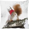 APELT Kissenhülle EICHHÖRNCHEN 46x46cm braun-grau