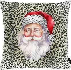 APELT Kissenhülle SANTA AUF LEO 46x46cm braun