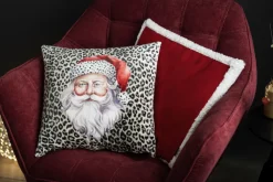 APELT Kissenhülle SANTA AUF LEO 46x46cm braun