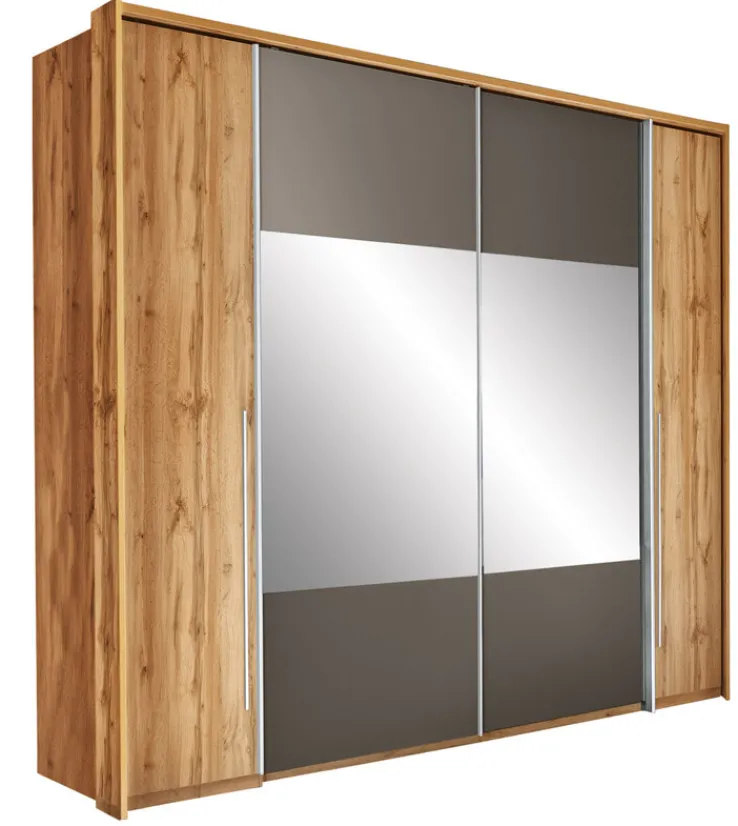 QUARTIER Kleiderschrank FOREST 312 x 225 cm braun / grau