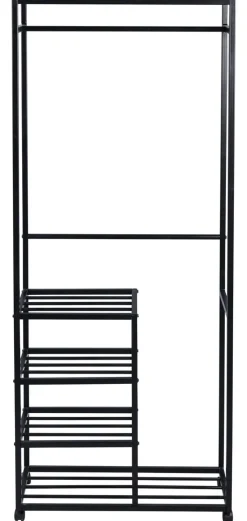 Kleiderständer ANDORRA 75 x 183 cm schwarz
