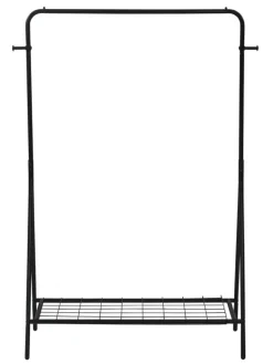 Kleiderständer JOE, Metall, 100 x 50 x 140 cm lackiert Schwarz