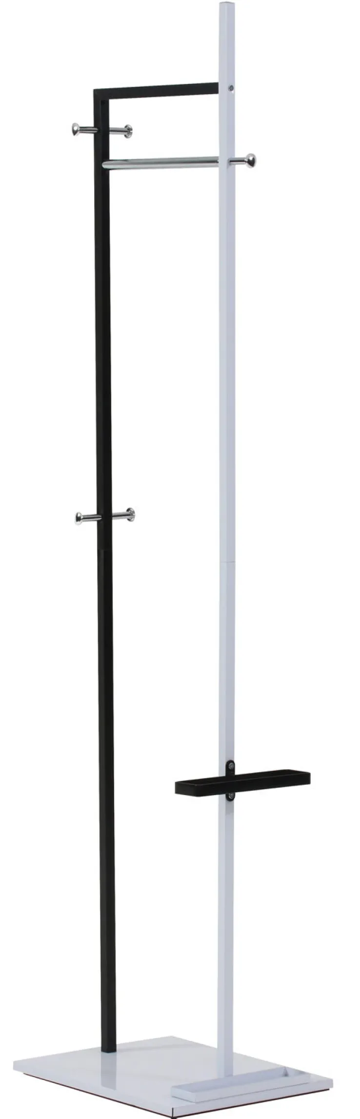 Kleiderständer JULIA 45 x 184 cm schwarz/ weiß