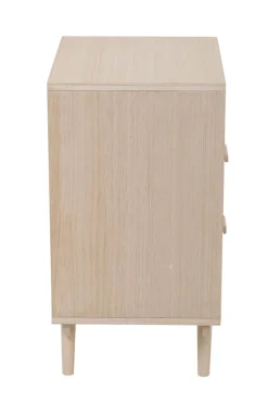 Kommode 42 x 68 cm Braun/ Rattan