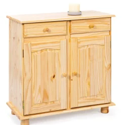 Kommode BENJAMIN 88x87x43 cm Massivholz Kiefer Natur