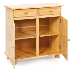 Kommode BENJAMIN 88x87x43 cm Massivholz Kiefer Natur