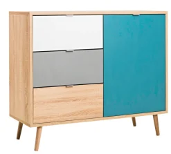 Kommode CUBA 1 mehrfarbig 103 x 87 cm