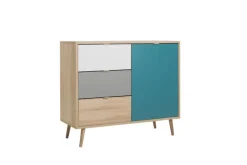 Kommode CUBA 1 mehrfarbig 103 x 87 cm