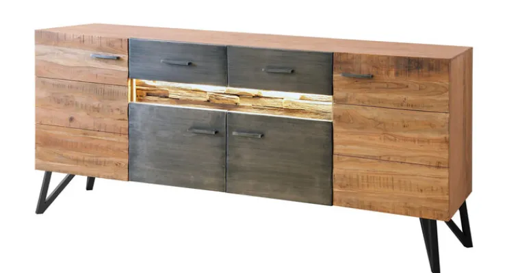 QUARTIER Kommode HAWK braun /schwarz