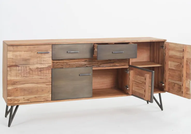 QUARTIER Kommode HAWK braun /schwarz