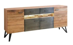 QUARTIER Kommode HAWK braun /schwarz