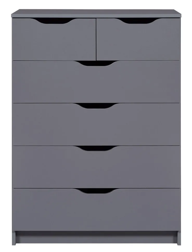 Kommode LION 82 x 112 cm graphitgrau