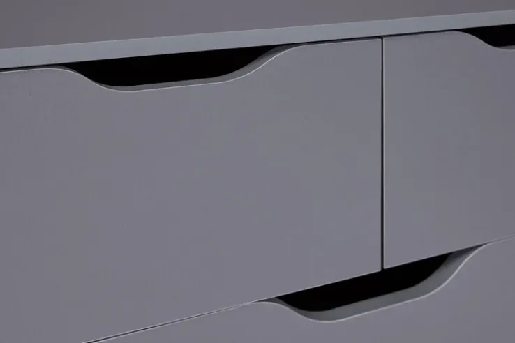 Kommode LION 82 x 112 cm graphitgrau