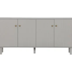 Kommode MADU 160 x 56 cm cloud grey/goldfarbig