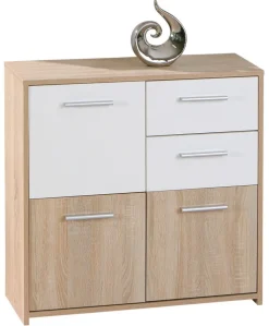 Kommode MARLON braun/ weiß