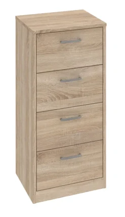 QUARTIER Kommode MEGA SOFT 38 x 85 cm Eiche sägerau