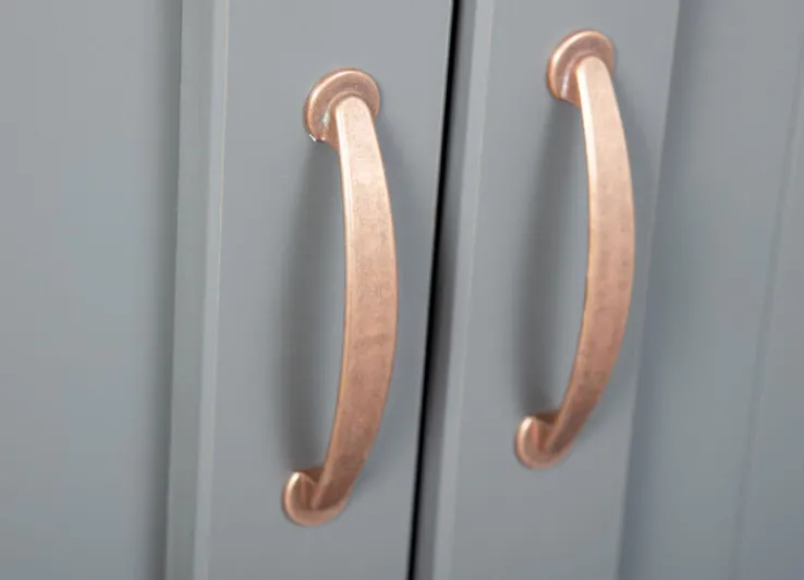 Kommode NICLAS 3.1 90x86x45 cm Massivholz grau