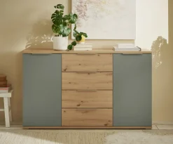 QUARTIER Kommode SIMADA braun/ grün