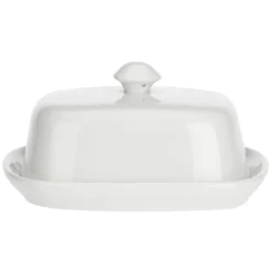 LA PORCELLANA BIANCA Butterdose TERRINE 14 cm weiß