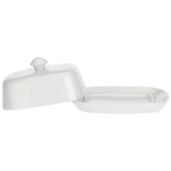 LA PORCELLANA BIANCA Butterdose TERRINE 14 cm weiß