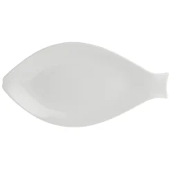 LA PORCELLANA BIANCA Fischplatte ELBA 42 cm Porzellan weiß