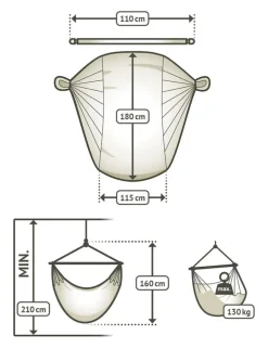 LA SIESTA Hängesessel Comfort HABANA Latte