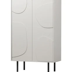 Lagerschrank CADIZ 85 x 135 cm Finish Nebelweiß