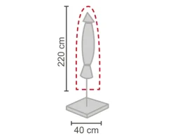 LC WHOLESALER Schutzhülle für Sonnenschirm M