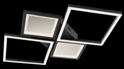 LED Deckenlampe FAY 80x55 cm schwarz