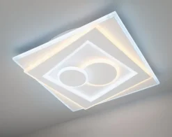 LED Deckenlampe STAIRS 53 x 53 cm weiß