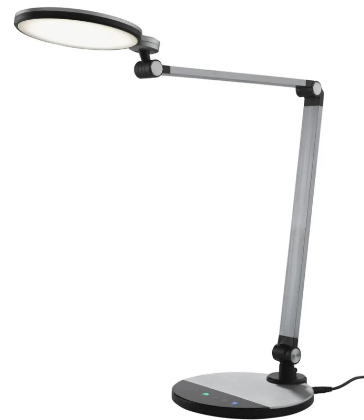 LED Schreibtischlampe EXPECT 90 cm silberfarbig/ schwarz