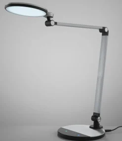 LED Schreibtischlampe EXPECT 90 cm silberfarbig/ schwarz